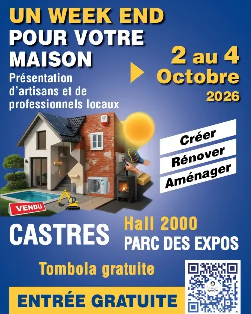 Un Week-end pour votre Maisondu 2 au 4 octobre à Castres